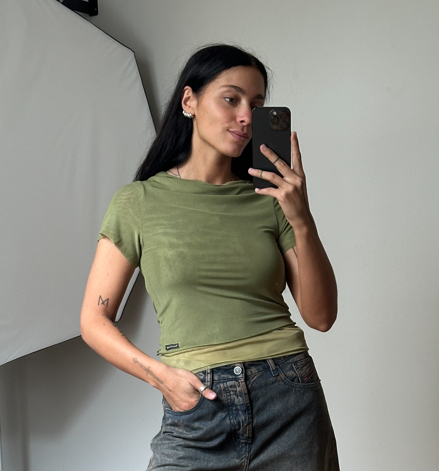 House of Sunny Multi Layer Mesh Top