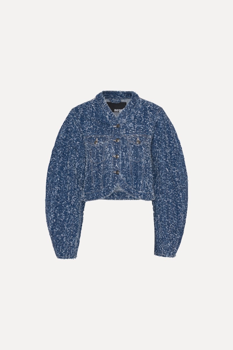 Rotate Denim Round Sleeve Jacket