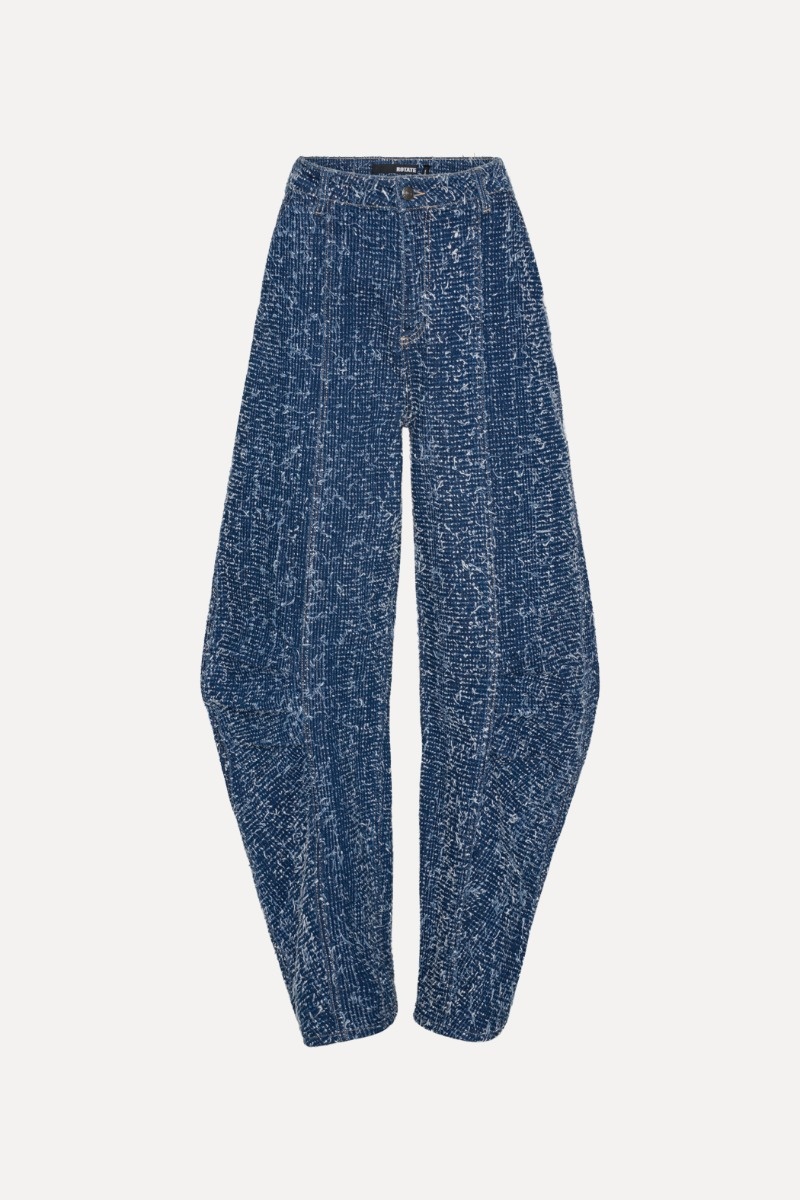 Rotate Denim Loose Fit Trousers
