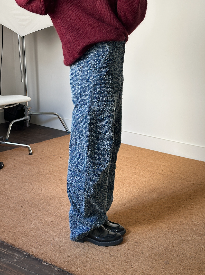 Rotate Denim Loose Fit Trousers