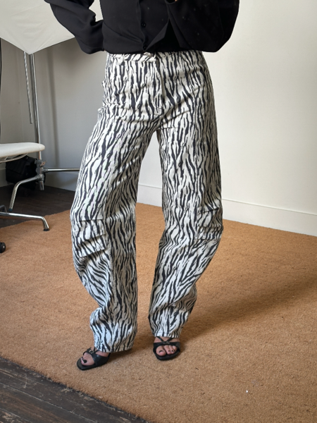 Rotate Printed Twill Cargo Trousers