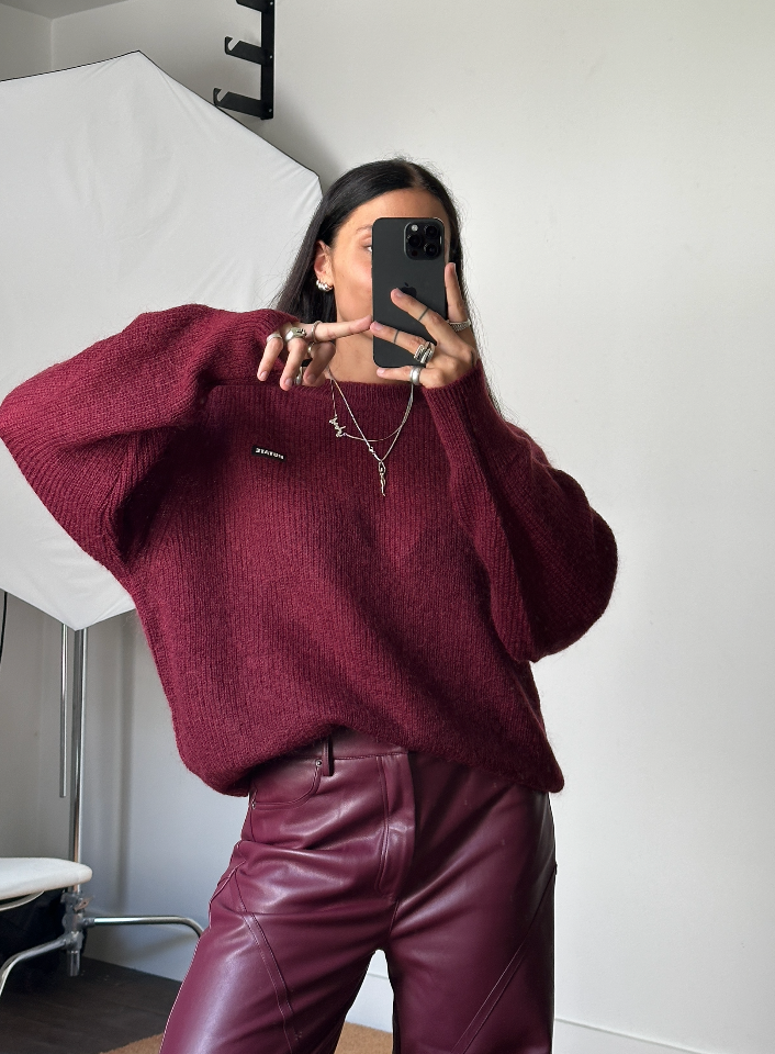 Rotate Light Knit Logo Sweater