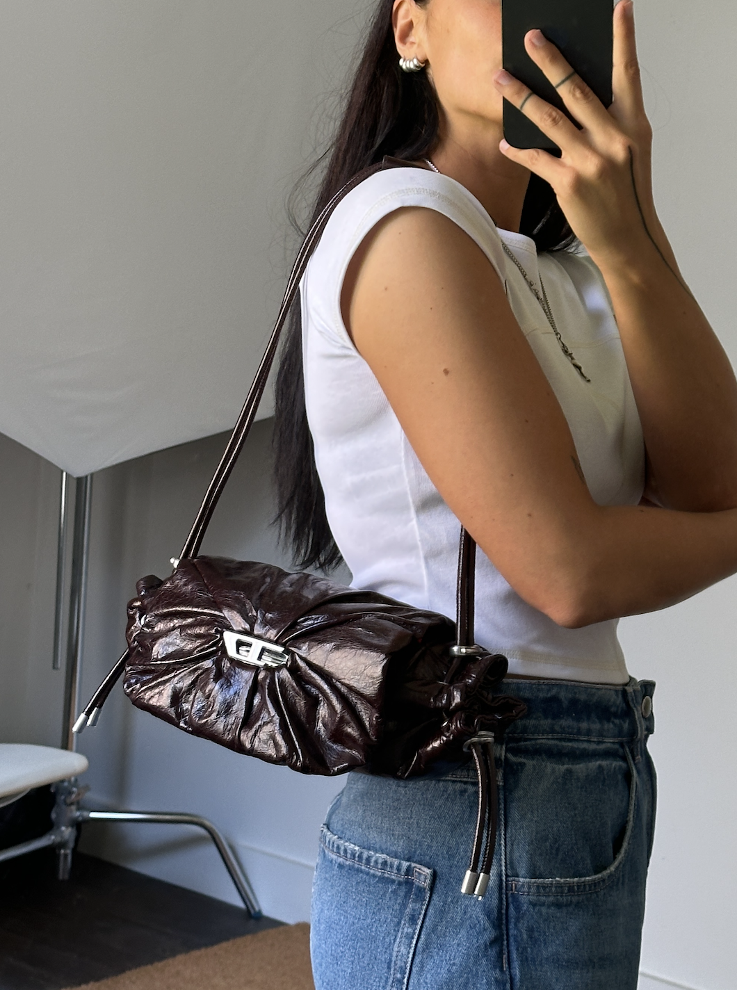 Diesel Women Scrunch D-Shoulder Bag