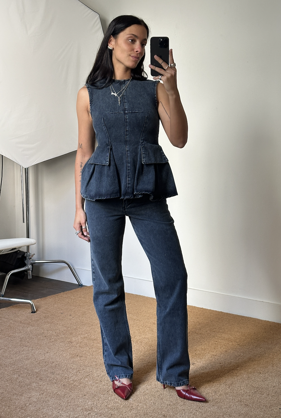 Rotate Slim Boot Cut Jeans