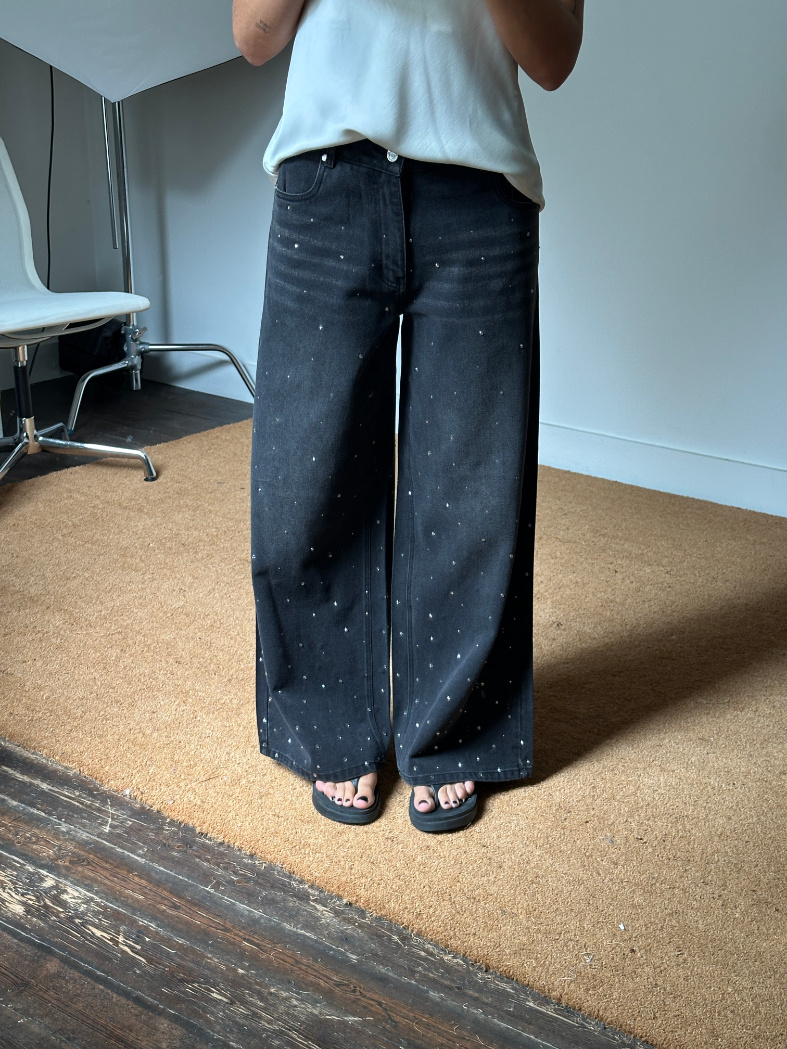 House of Sunny Crystallized Jeans