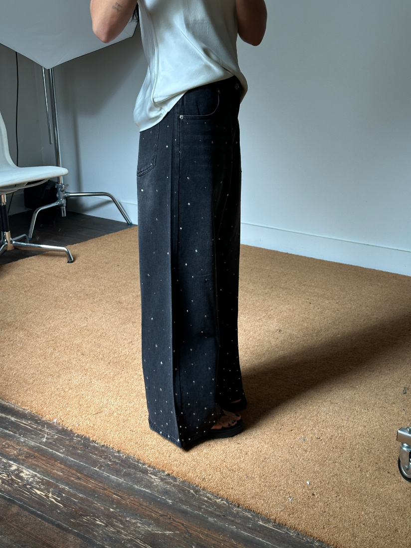 House of Sunny Crystallized Jeans