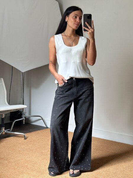 House of Sunny Crystallized Jeans