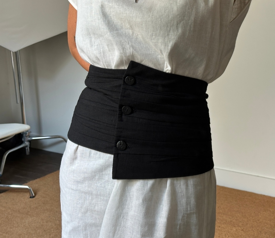 KM By Lange Linen Puff Corset