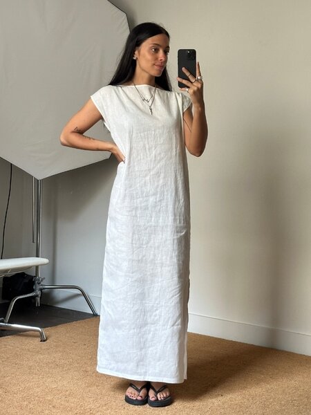 KM By Lange Long Linen Dress
