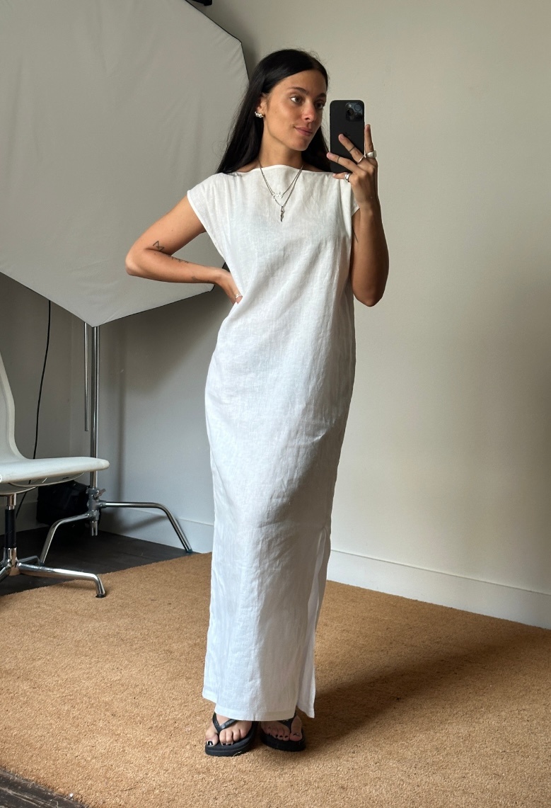 KM By Lange Long Linen Dress
