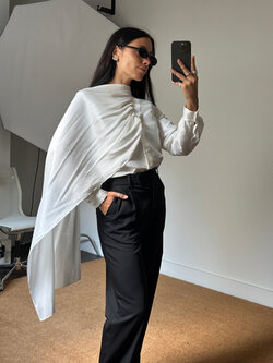 KM By Lange Dnipro Long Tie Blouse