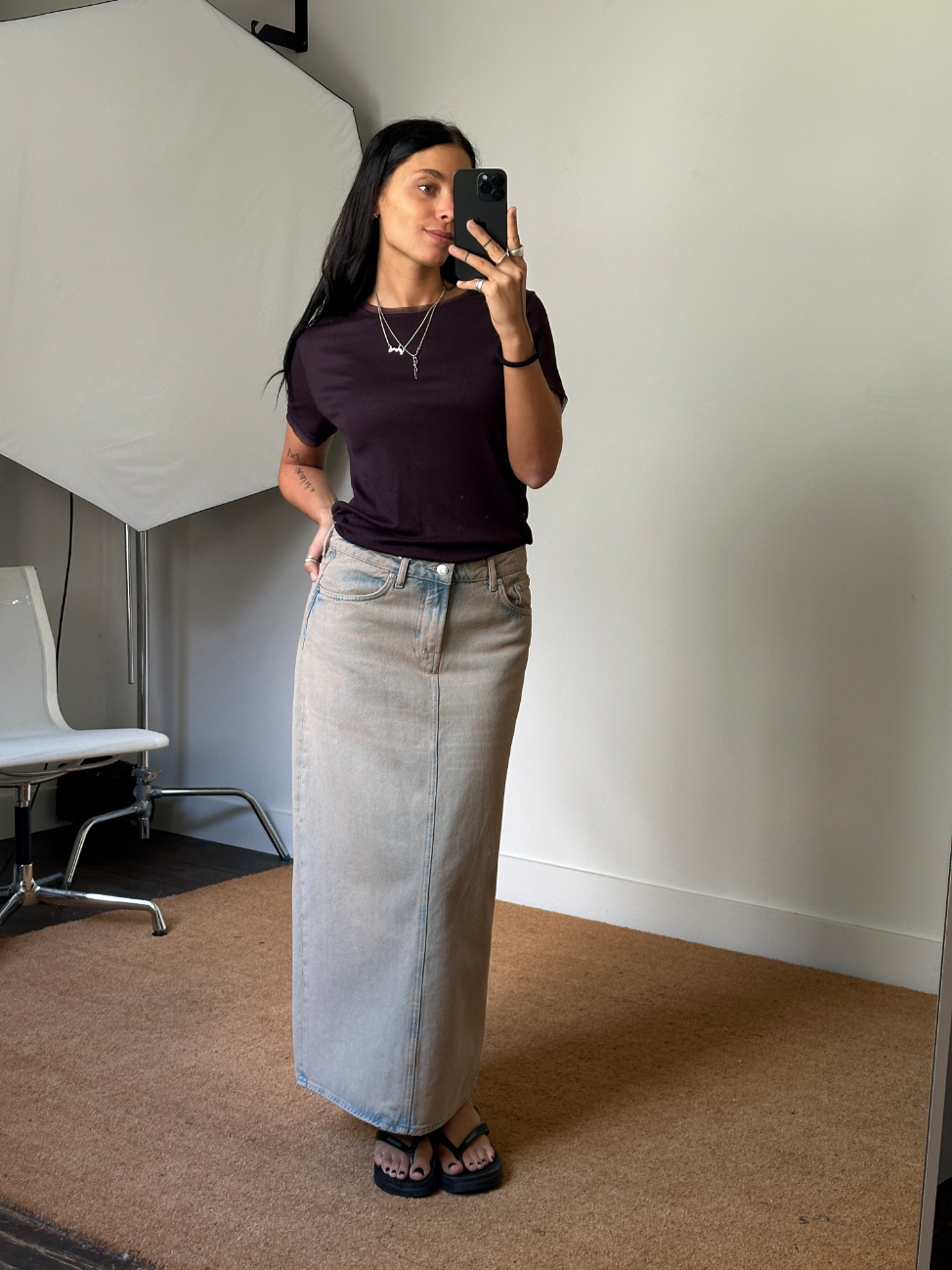 Remain Mesh Trim T-shirt