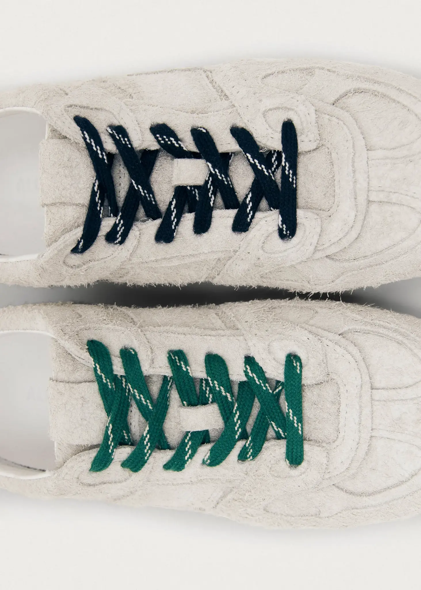 Alohas Suede Fuzzy Leather Sneakers