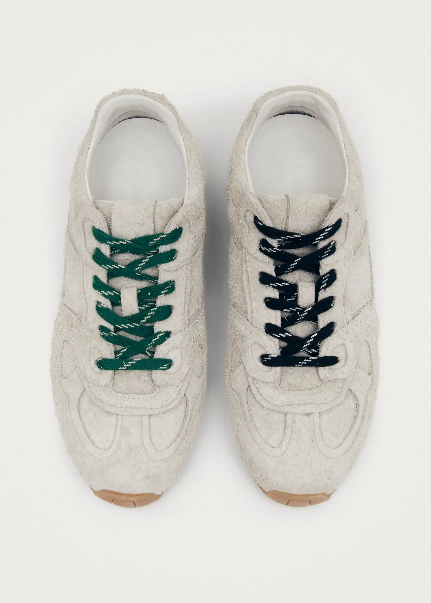 Alohas Suede Fuzzy Leather Sneakers