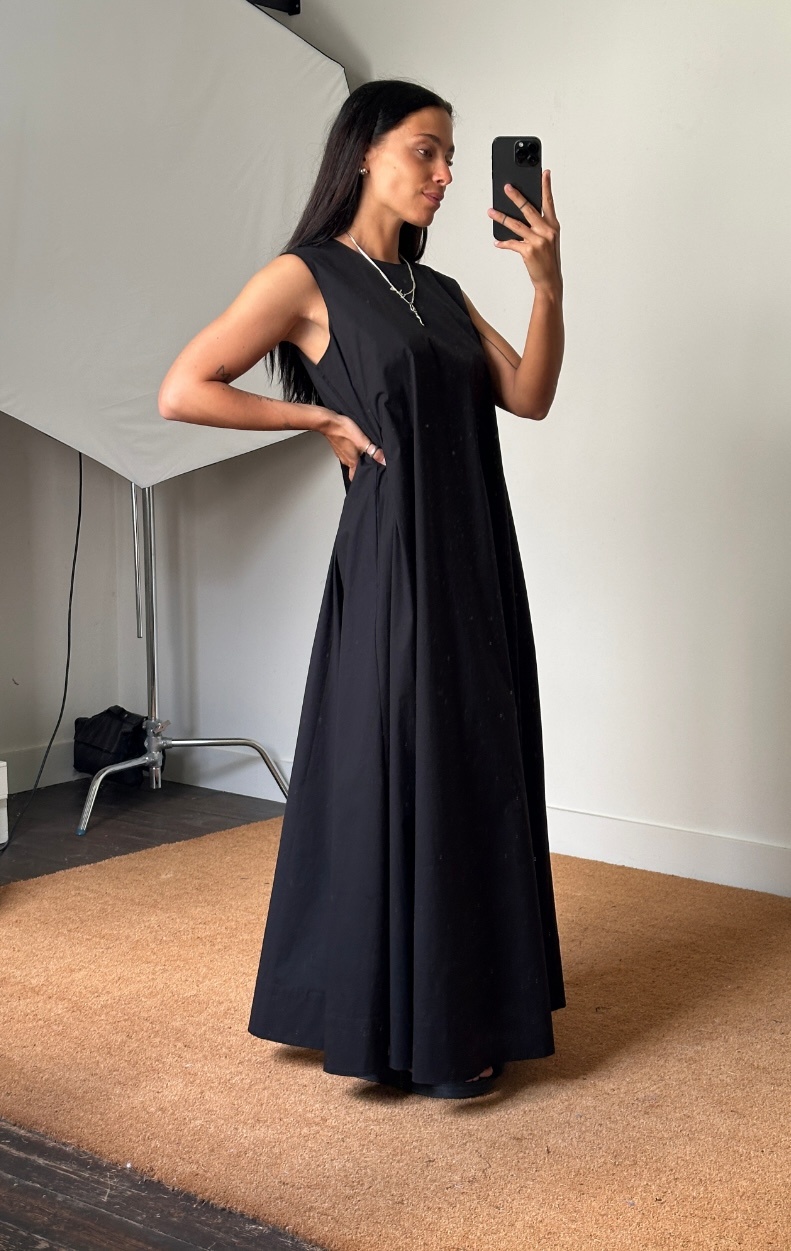 Remain A-Shape Maxi Dress