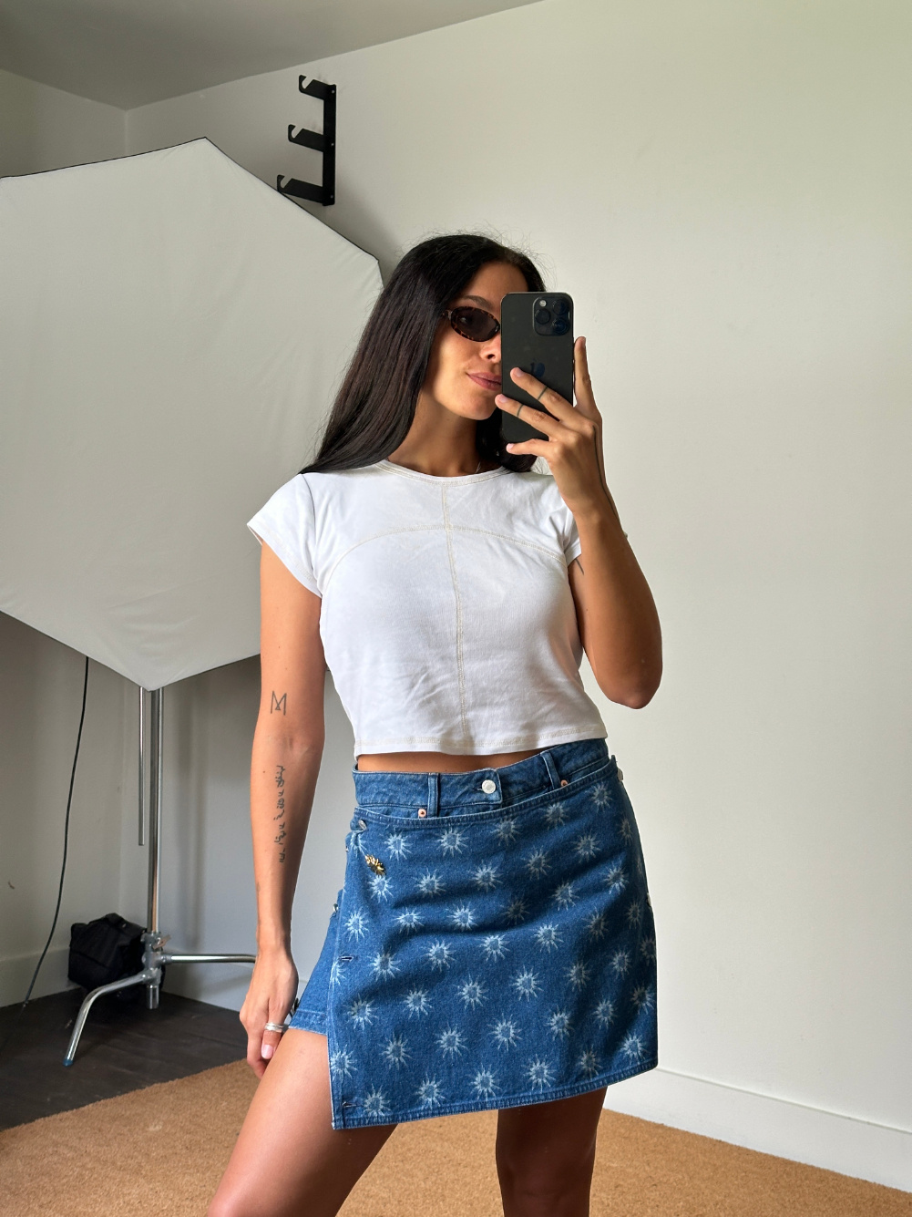 Alohas Hada Denim Skirt