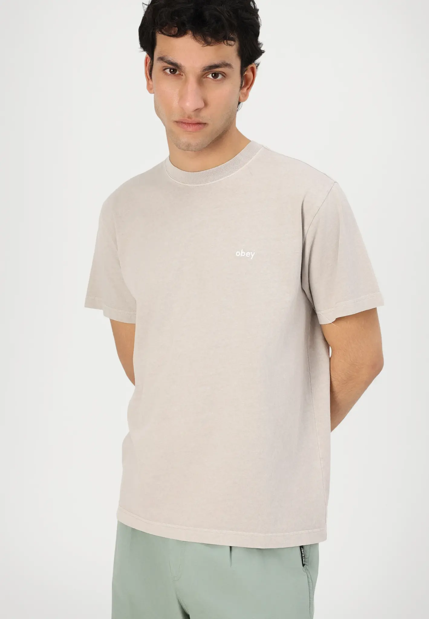 Obey Men Lowercase Pigment T-shirt