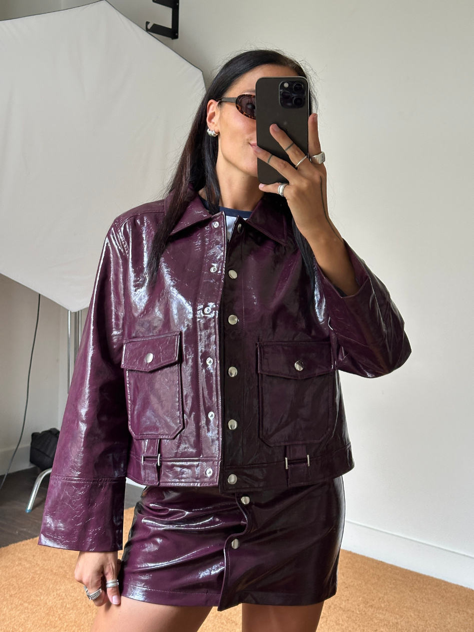 Laagam Bruna Plum Jacket