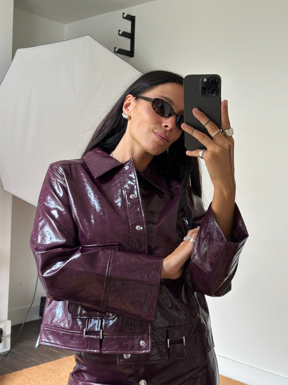 Laagam Bruna Plum Jacket