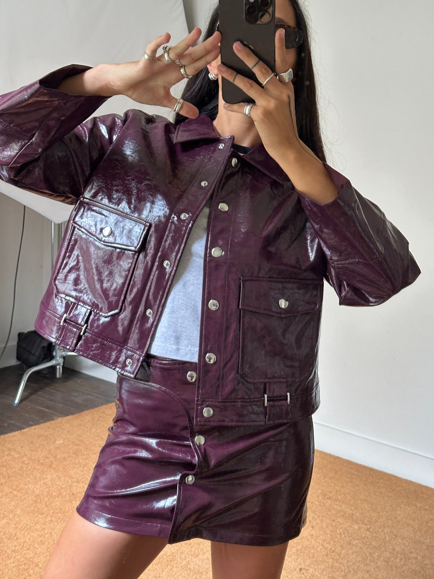 Laagam Bruna Plum Jacket