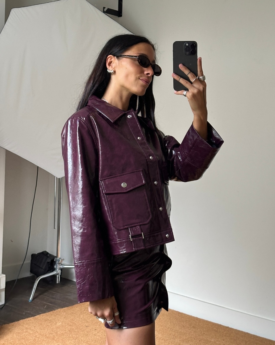 Laagam Bruna Plum Jacket