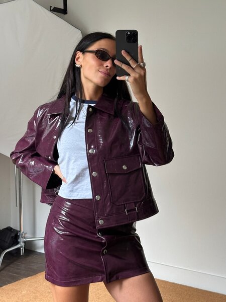 Laagam Bruna Plum Jacket