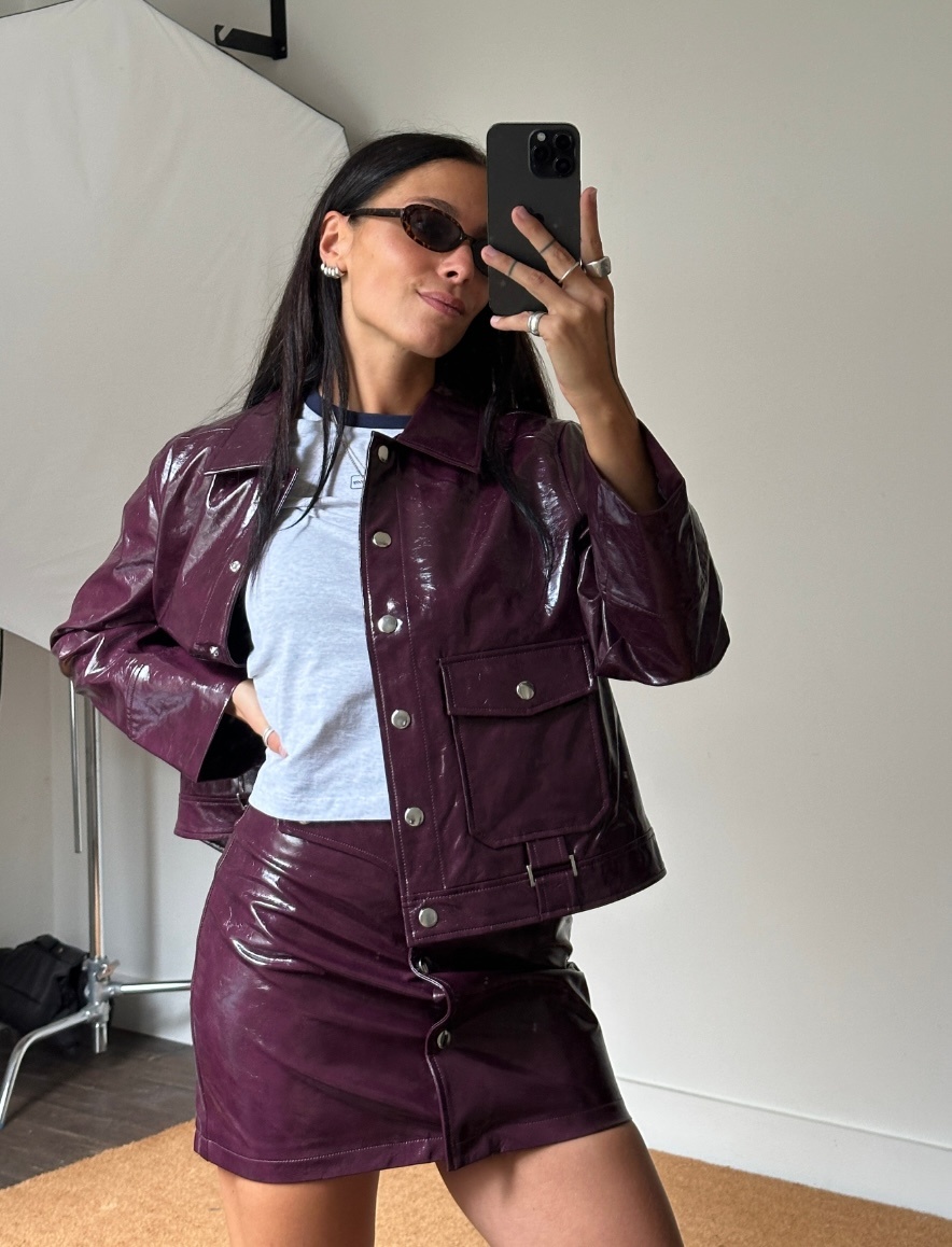 Laagam Bruna Plum Jacket