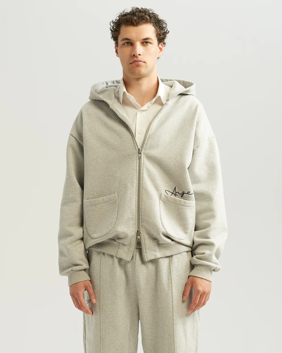 ANGE PROJECTS Double Zip Hoodie