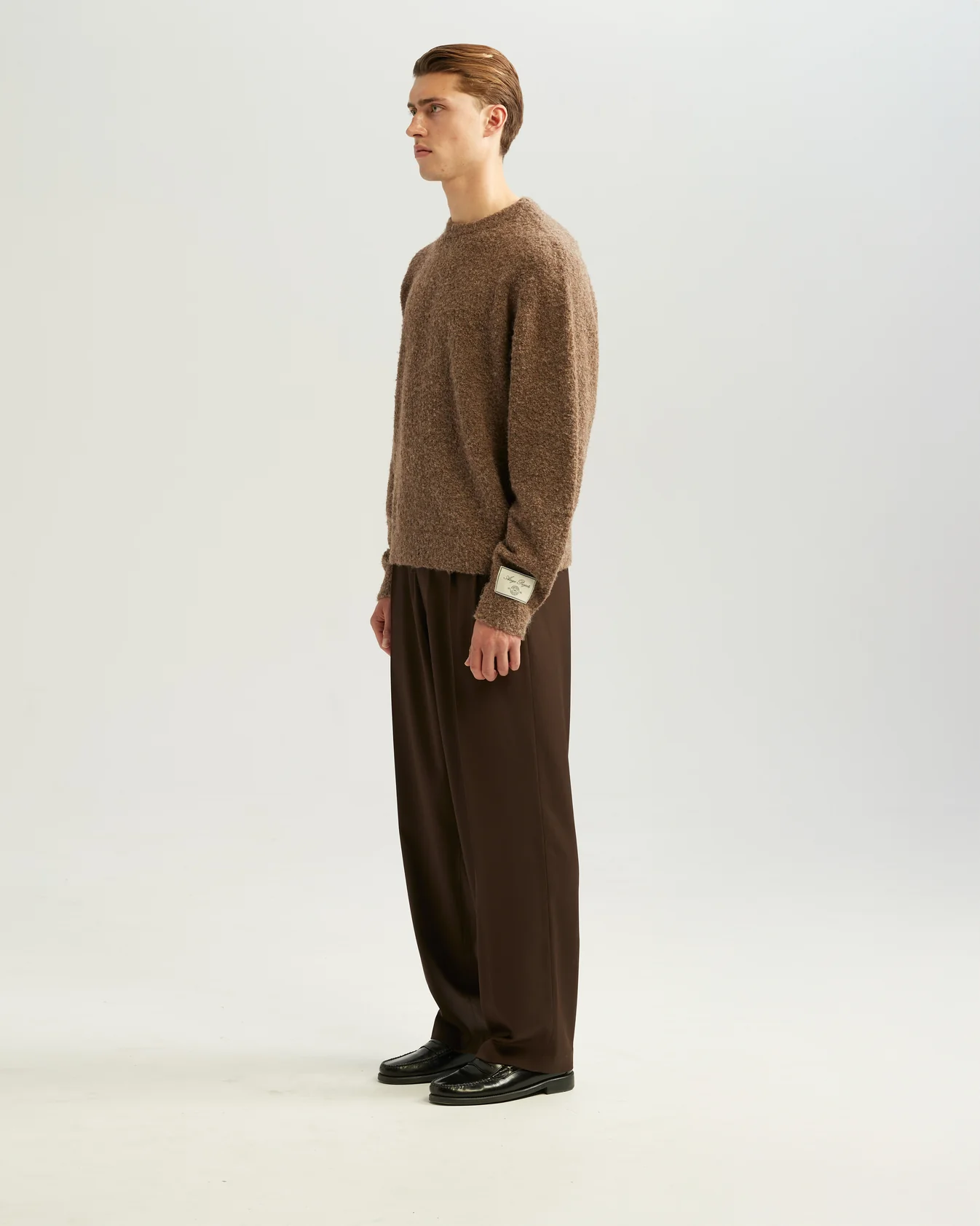 ANGE PROJECTS Boucle Knit Sweater
