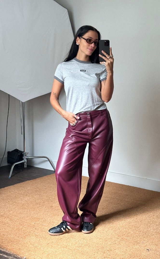 Rotate Strechy Fitted T-Shirt