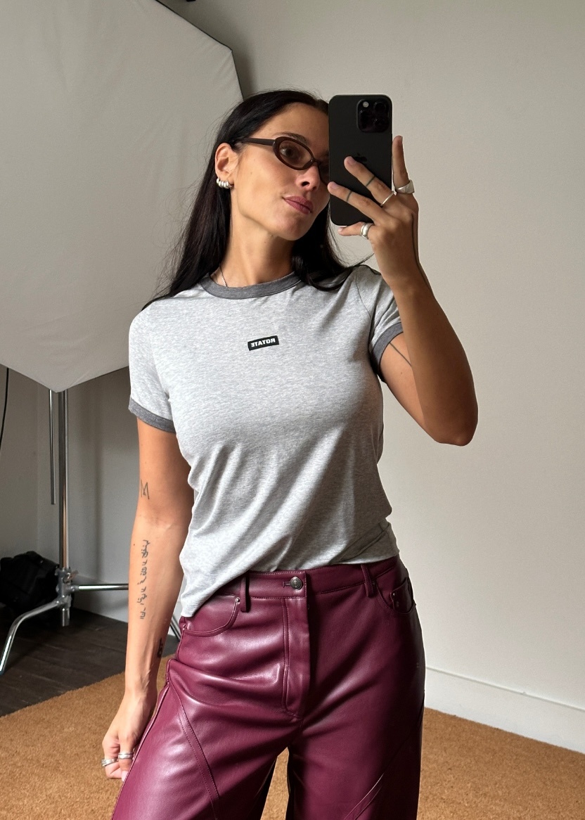 Rotate Strechy Fitted T-Shirt