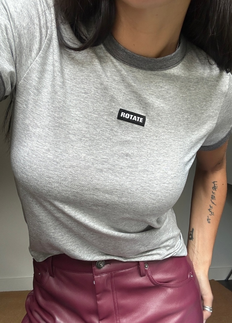 Rotate Strechy Fitted T-Shirt