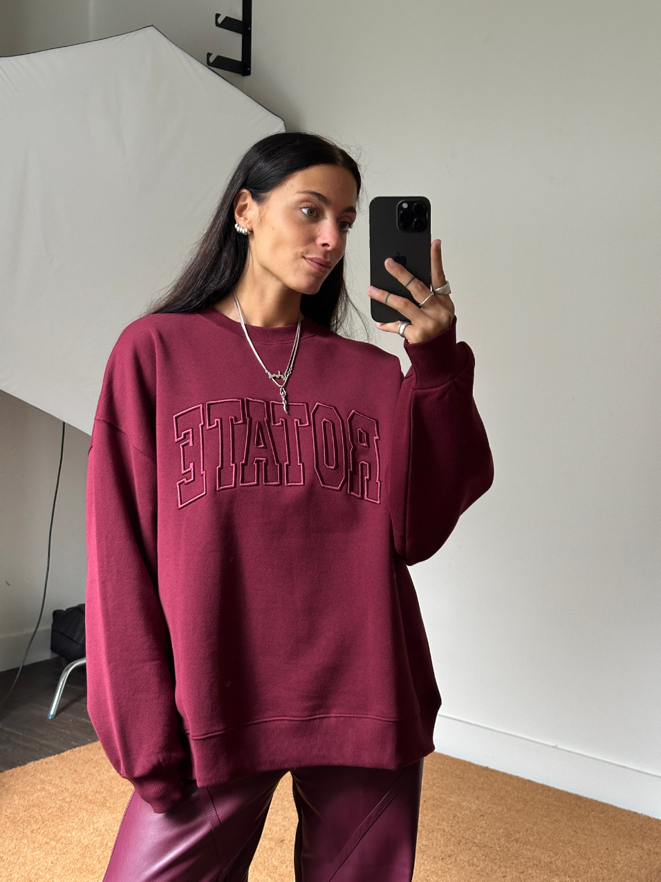 Rotate Heavy Crewneck Sweater