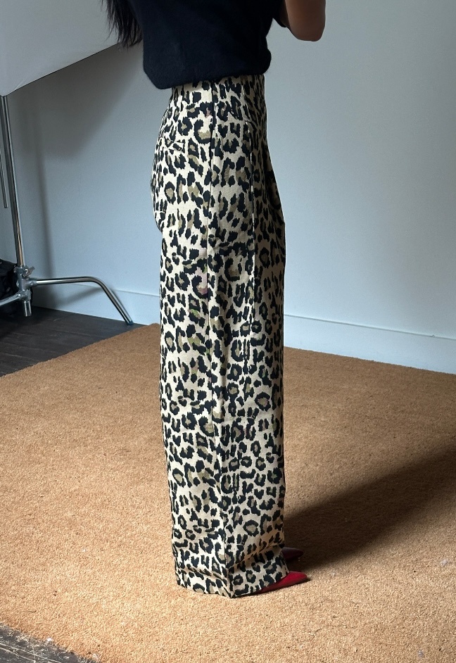 Rotate Jacquard Wide Trousers