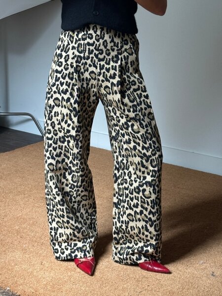 Rotate Jacquard Wide Trousers