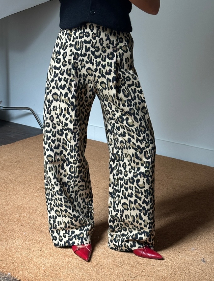 Rotate Jacquard Wide Trousers