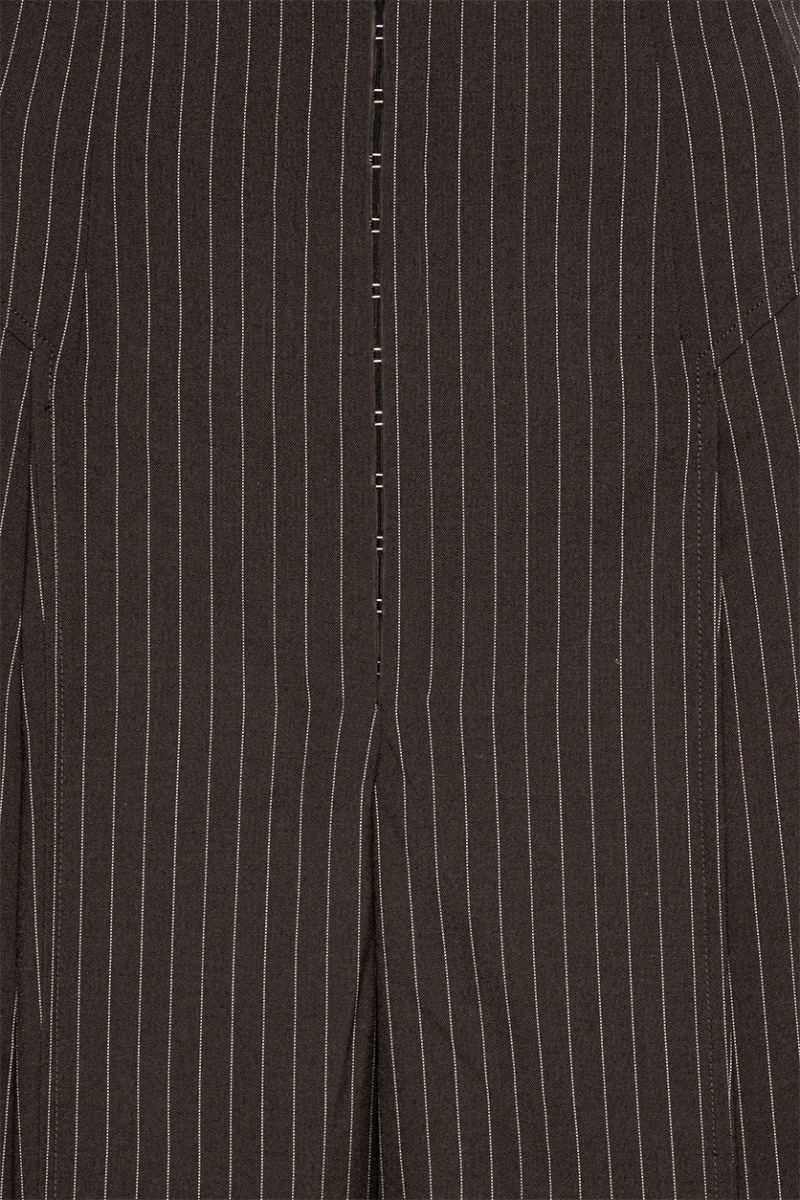 Rotate Pinstripe Wide Leg Trousers