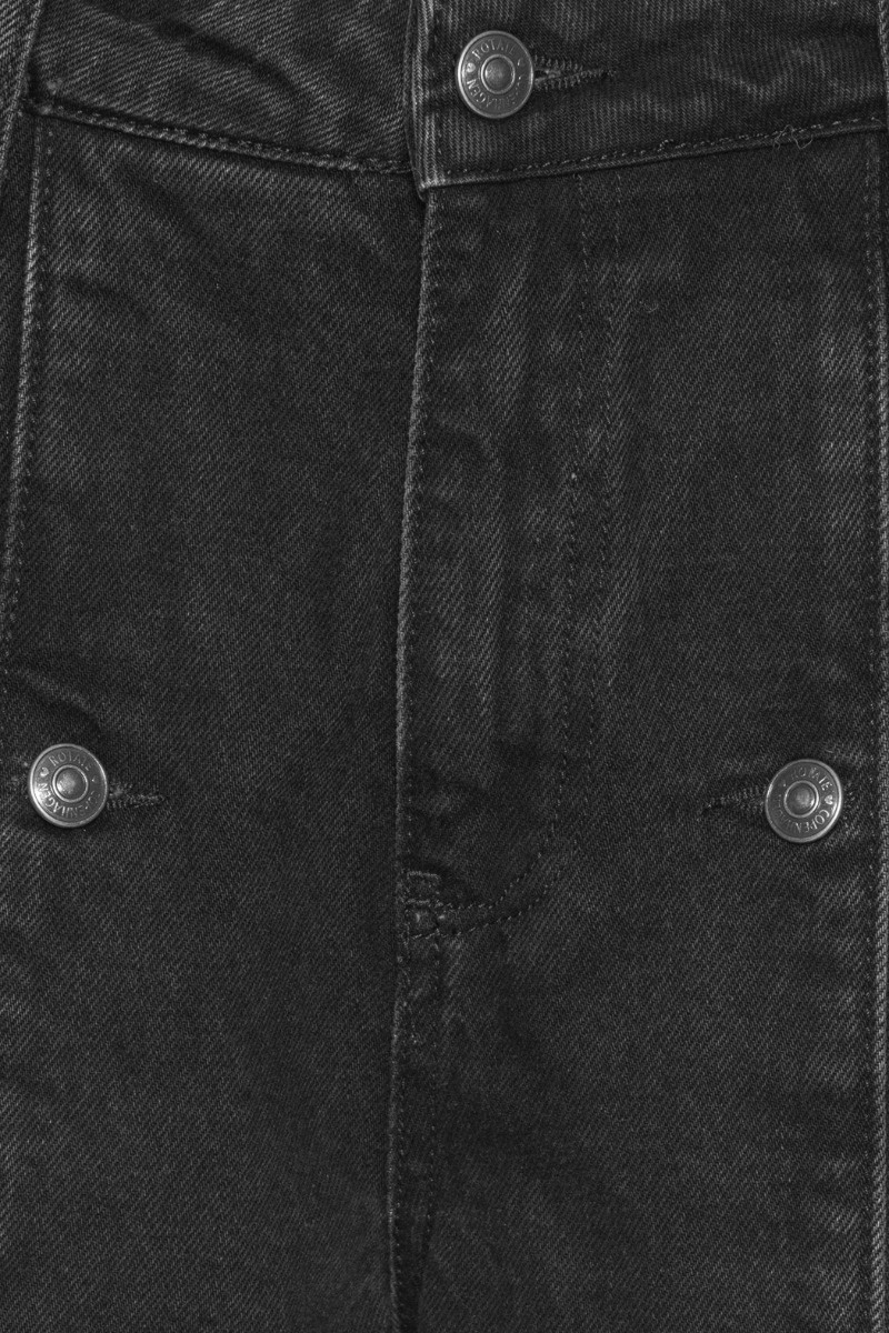 Rotate Button Detail Wide Trousers