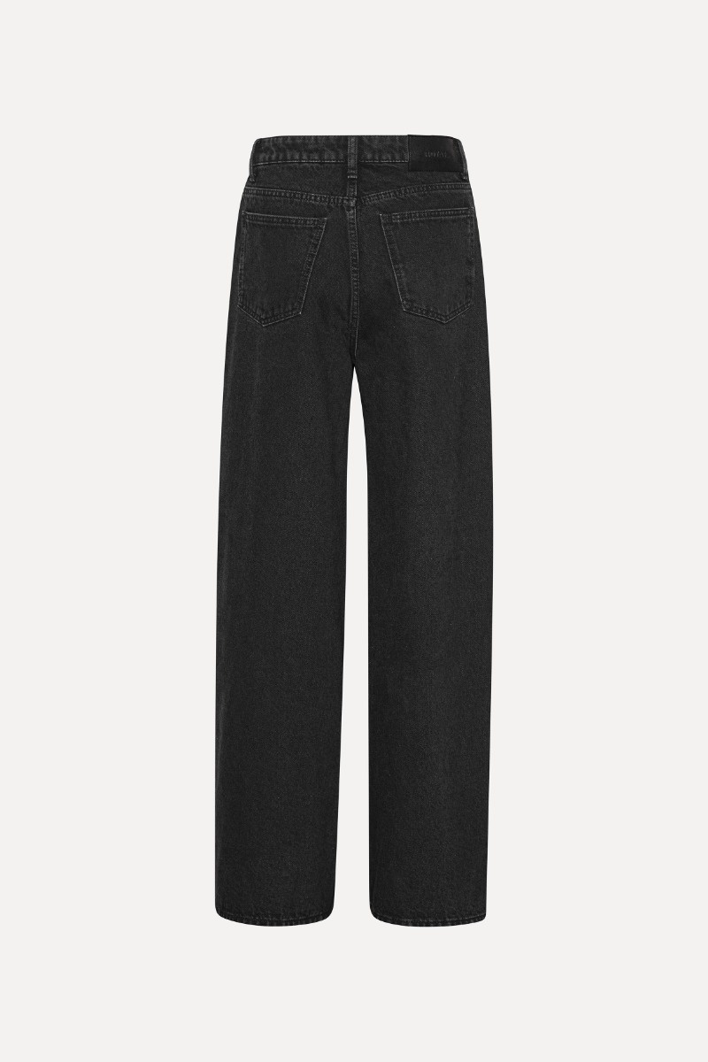 Rotate Button Detail Wide Trousers