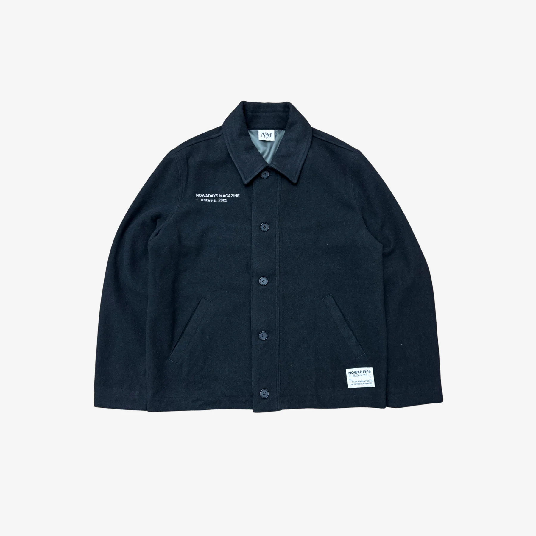 Nowadays Magazine Nowadays Logo Wool Coach Jacket