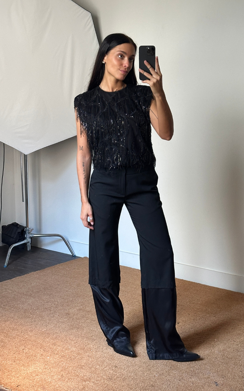 Rotate Sequins Sleeveless Top