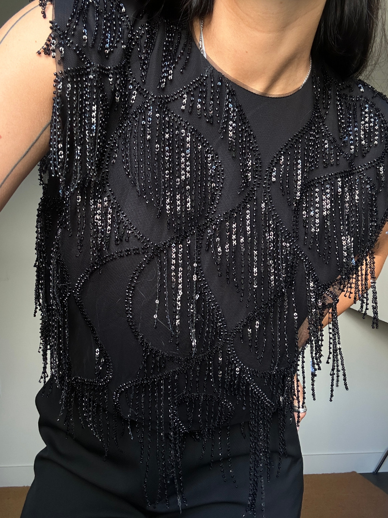 Rotate Sequins Sleeveless Top