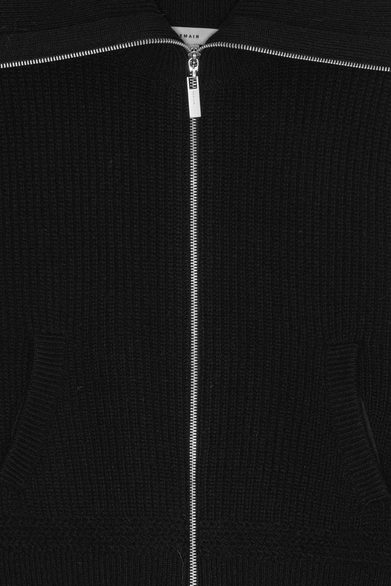 Remain Cropped Zipper Cardigan