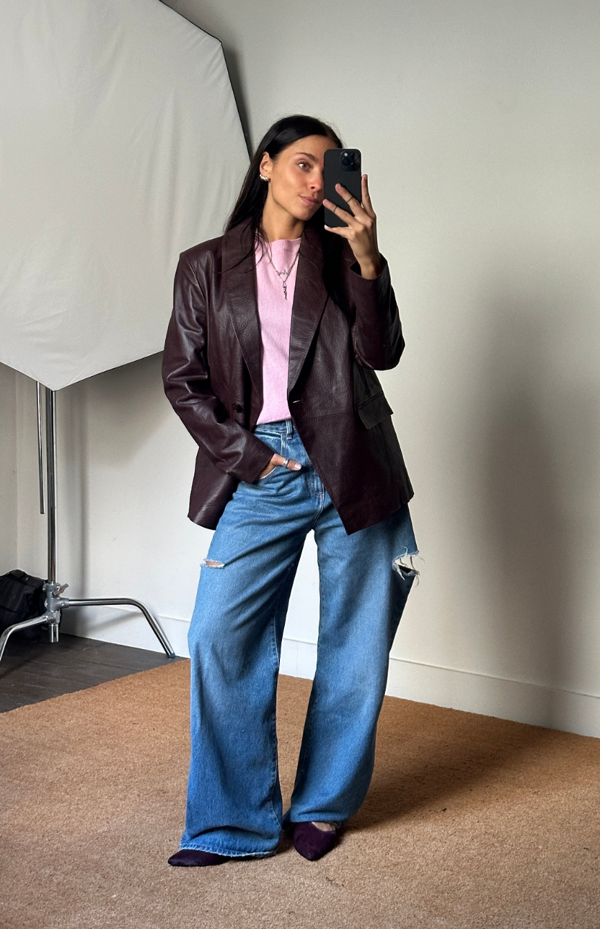 Remain Leather Blazer