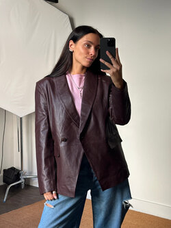 Remain Leather Blazer