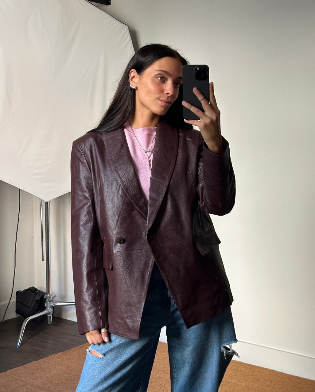 Remain Leather Blazer