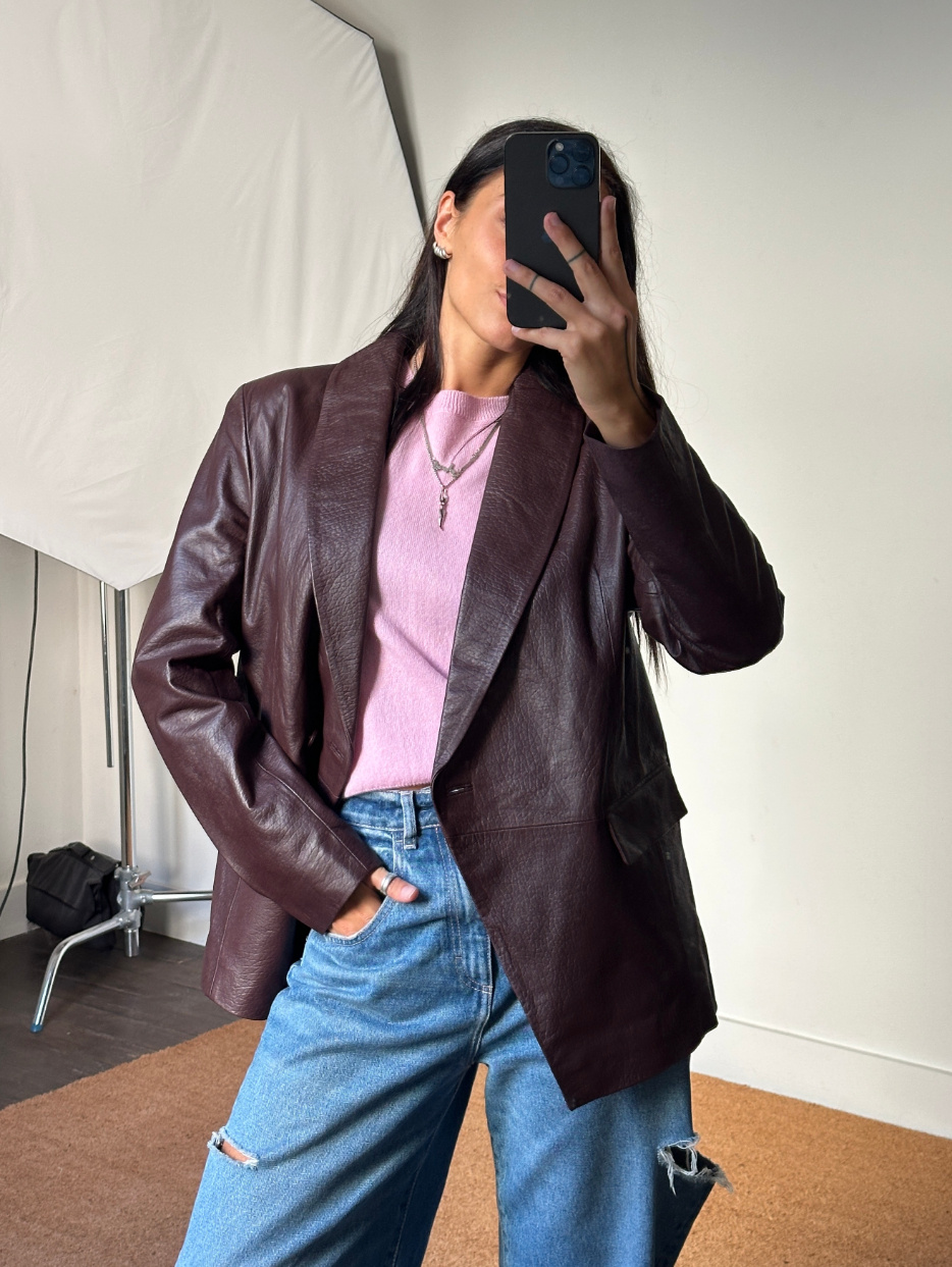 Remain Leather Blazer