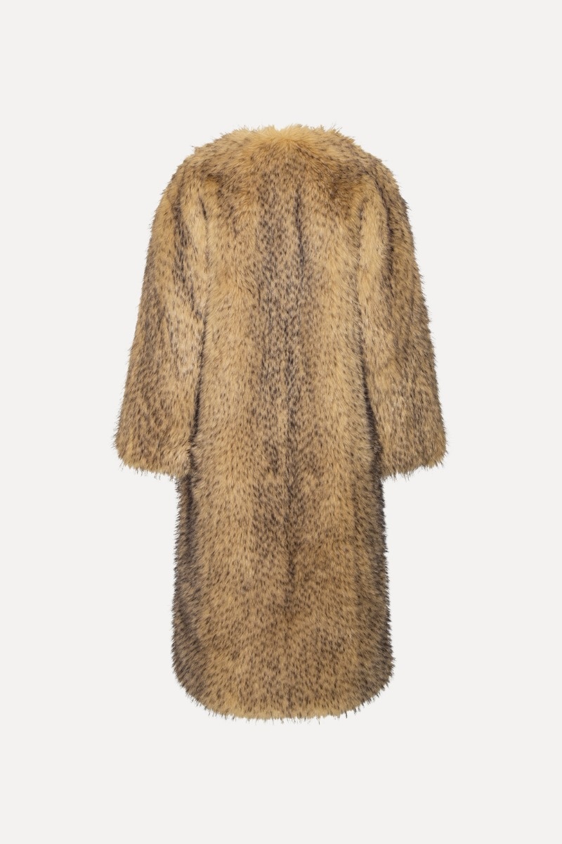 Rotate Faux Fur Long Coat