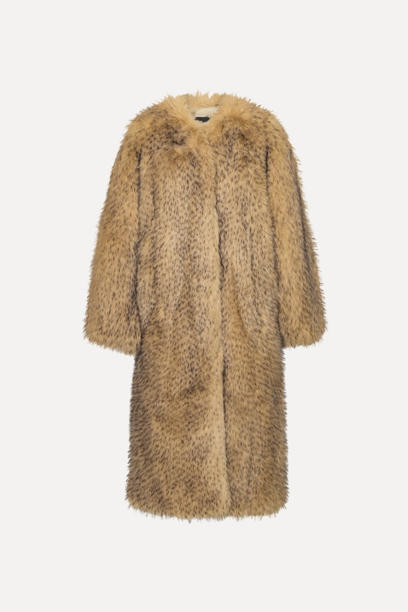 Rotate Faux Fur Long Coat