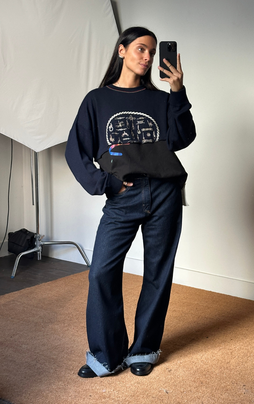 Façon Jacmin Silk Upcycled  Sweater